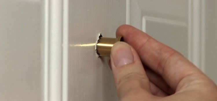 peephole door repair in Linda